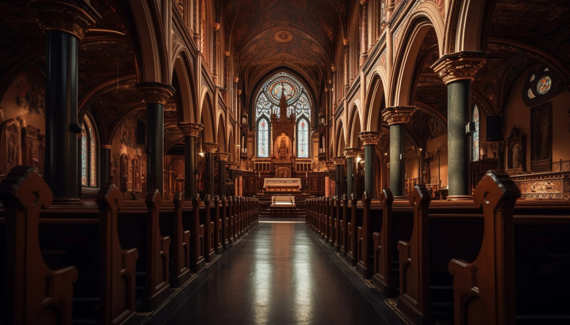 Interior of a historic church — Arte à Capela