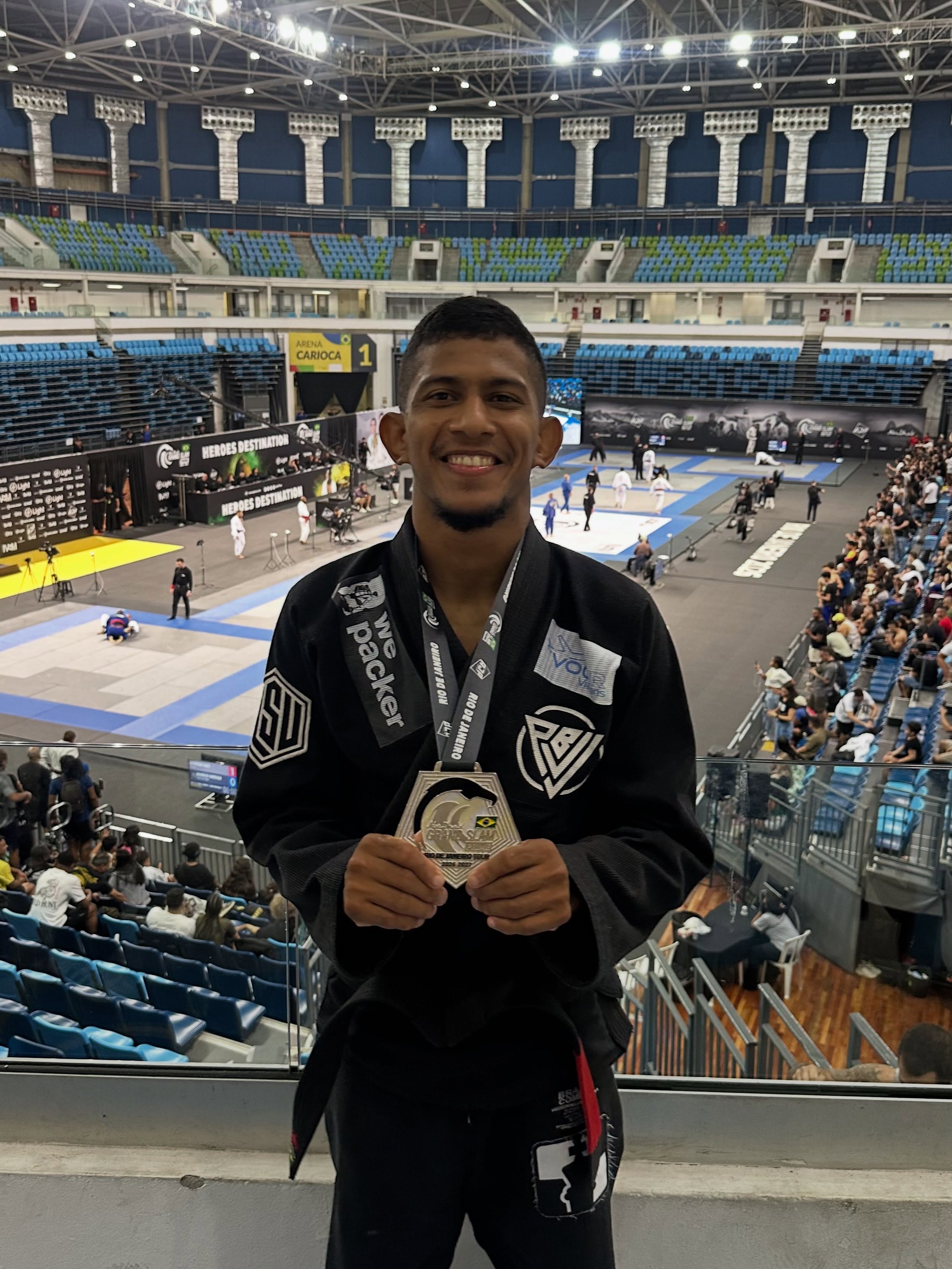 André Vítor at an international jiu-jitsu competition